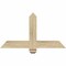 Ekena Millwork Eugene Rough Sawn Timber Gable Bracket, Douglas Fir, 36"W x 19"H x 4"D x 4"F, 13/12 Pitch GBW036X19X0404EUG00RDF - alternate 1